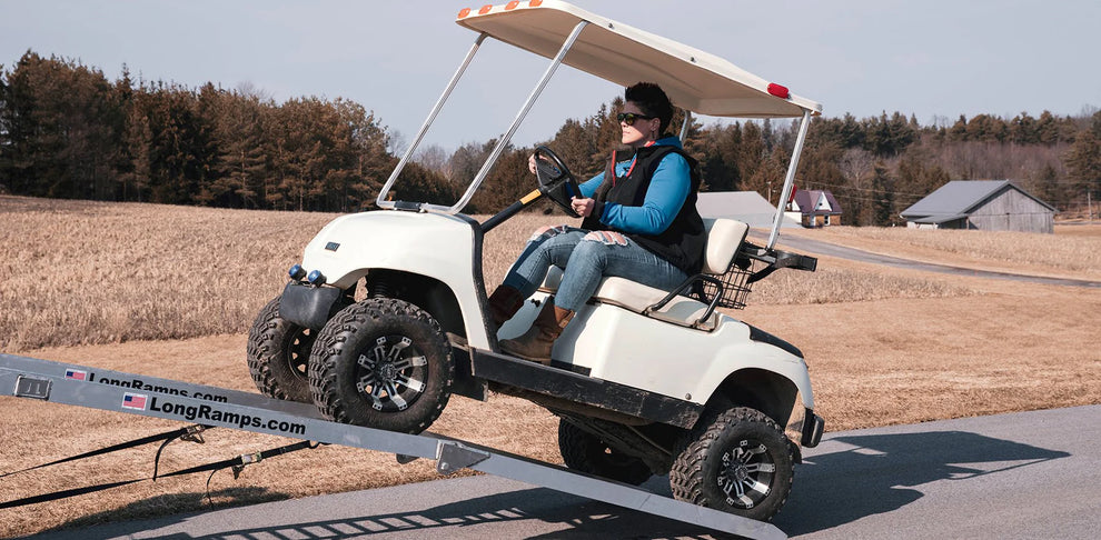 Golf Ramp Aluminum Golf Cart Ramps Made in the USA | LongRamps