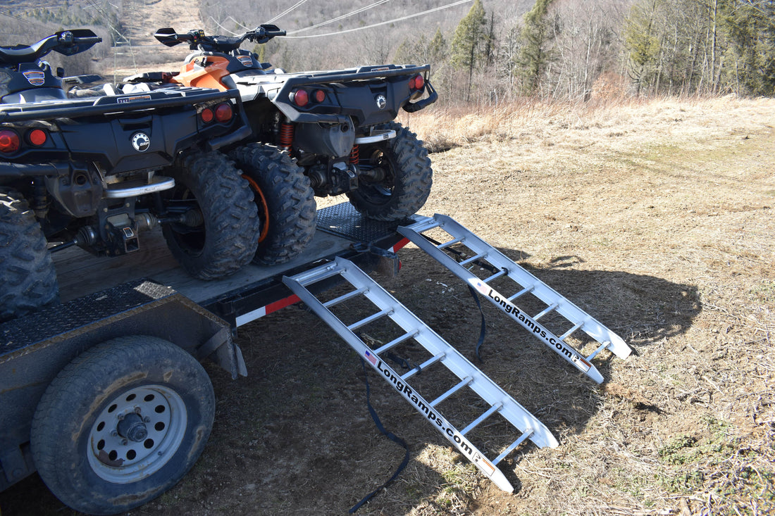 55 Inch Loading Ramps Aluminum Trailer Ramps | Non-Folding | LongRamps